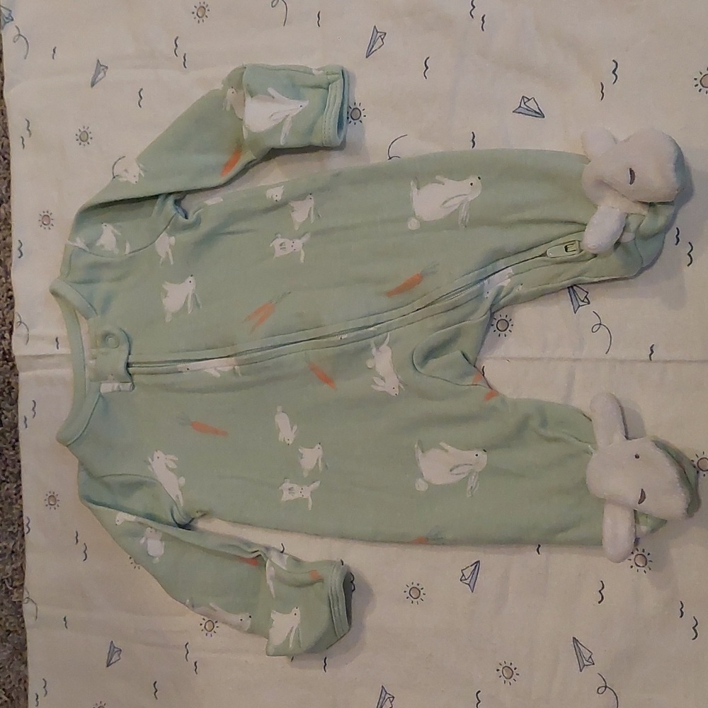 Just One You by Carter's Bunny Footed Sleeper Size Newborn